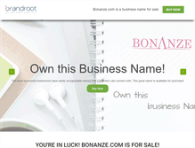 Tablet Screenshot of bonanze.com